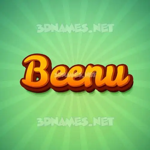 beenu in Green Rays style - 3D name wallpaper beenu in Green Rays style - 3D name wallpaper
