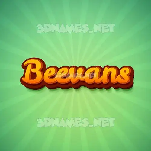 beevans in Green Rays style - 3D name wallpaper beevans in Green Rays style - 3D name wallpaper