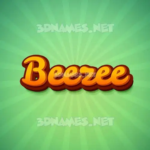 beezee in Green Rays style - 3D name wallpaper beezee in Green Rays style - 3D name wallpaper