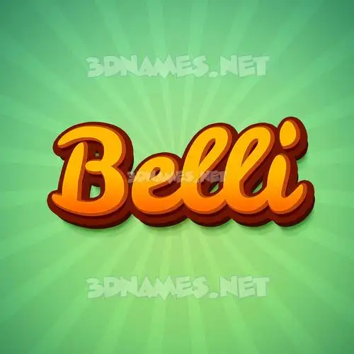 belli in Green Rays style - 3D name wallpaper belli in Green Rays style - 3D name wallpaper