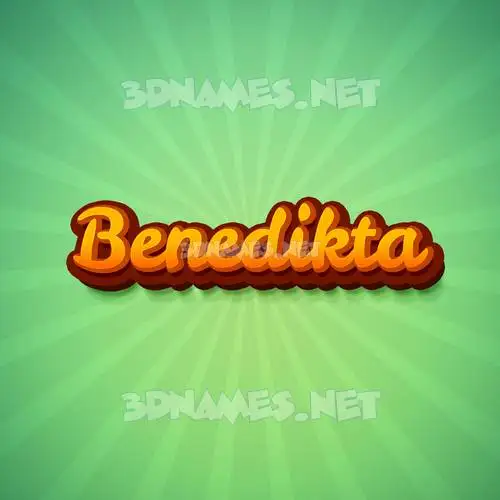 benedikta in Green Rays style - 3D name wallpaper benedikta in Green Rays style - 3D name wallpaper