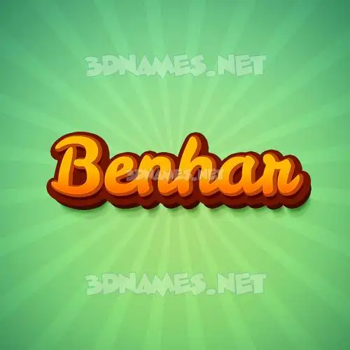 benhar in Green Rays style - 3D name wallpaper benhar in Green Rays style - 3D name wallpaper