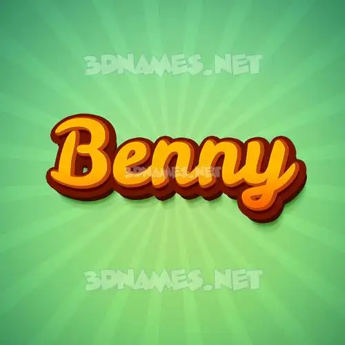 benny in Green Rays style - 3D name wallpaper benny in Green Rays style - 3D name wallpaper