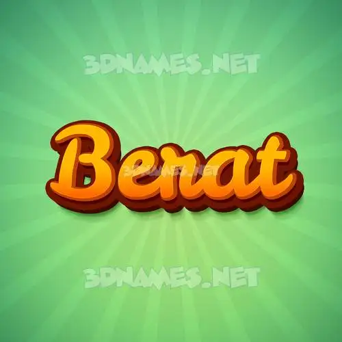 berat in Green Rays style - 3D name wallpaper berat in Green Rays style - 3D name wallpaper