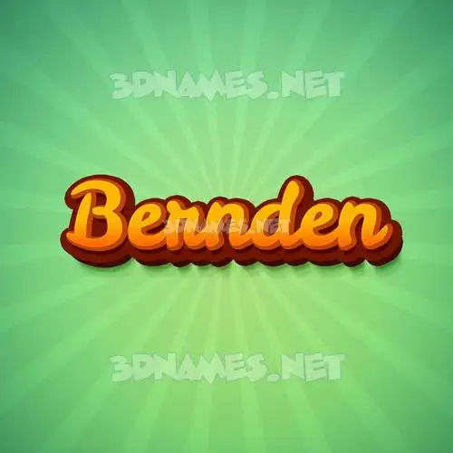 bernden in Green Rays style - 3D name wallpaper bernden in Green Rays style - 3D name wallpaper