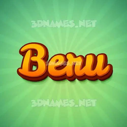 beru in Green Rays style - 3D name wallpaper beru in Green Rays style - 3D name wallpaper