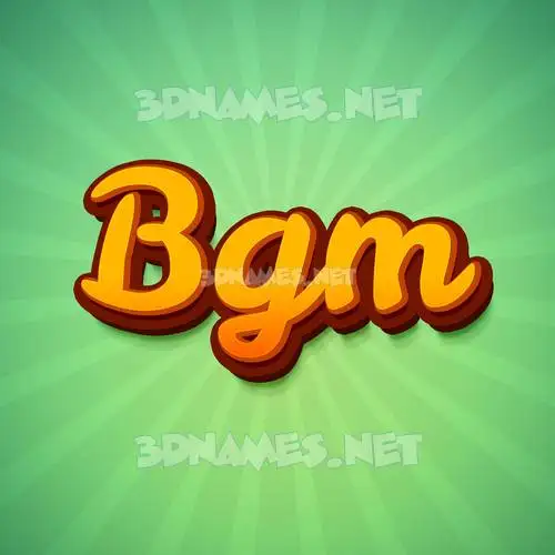 bgm in Green Rays style - 3D name wallpaper bgm in Green Rays style - 3D name wallpaper