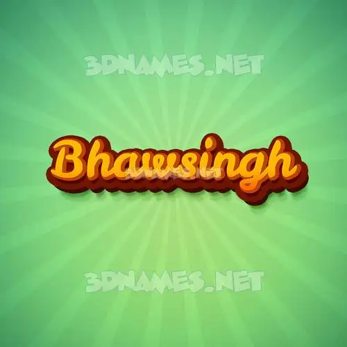 bhawsingh in Green Rays style - 3D name wallpaper