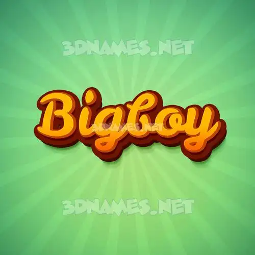 bigboy in Green Rays style - 3D name wallpaper bigboy in Green Rays style - 3D name wallpaper