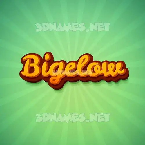bigelow in Green Rays style - 3D name wallpaper bigelow in Green Rays style - 3D name wallpaper