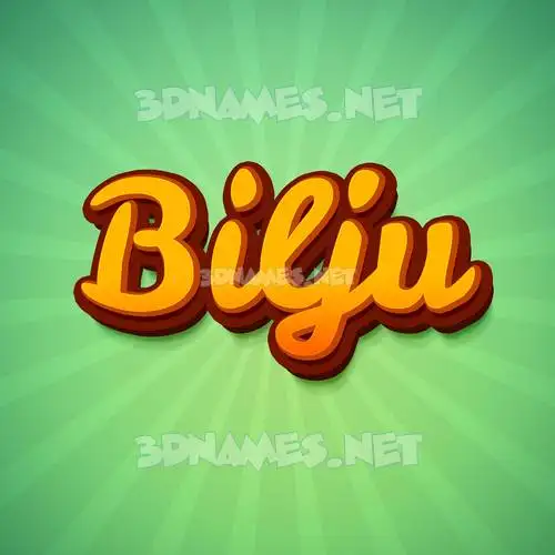 bilju in Green Rays style - 3D name wallpaper bilju in Green Rays style - 3D name wallpaper