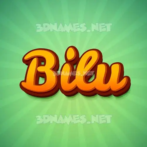 bilu in Green Rays style - 3D name wallpaper bilu in Green Rays style - 3D name wallpaper