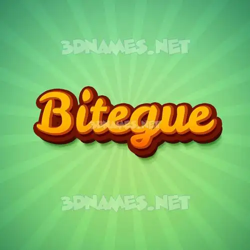 bitegue in Green Rays style - 3D name wallpaper bitegue in Green Rays style - 3D name wallpaper