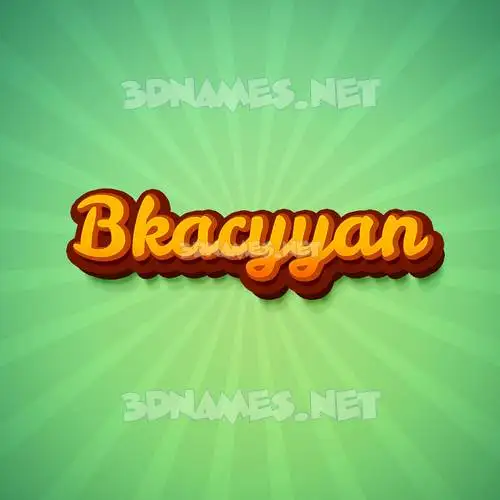 bkacyyan in Green Rays style - 3D name wallpaper bkacyyan in Green Rays style - 3D name wallpaper