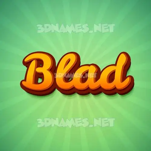 blad in Green Rays style - 3D name wallpaper blad in Green Rays style - 3D name wallpaper