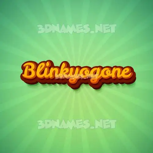 blinkyogone in Green Rays style - 3D name wallpaper blinkyogone in Green Rays style - 3D name wallpaper