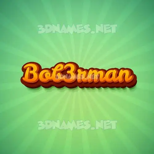 bob3rman in Green Rays style - 3D name wallpaper bob3rman in Green Rays style - 3D name wallpaper