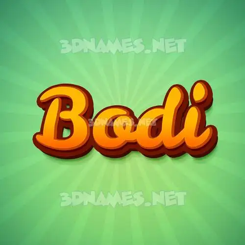 bodi in Green Rays style - 3D name wallpaper bodi in Green Rays style - 3D name wallpaper