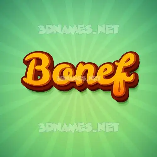 bonef in Green Rays style - 3D name wallpaper bonef in Green Rays style - 3D name wallpaper