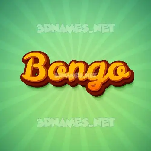 bongo in Green Rays style - 3D name wallpaper bongo in Green Rays style - 3D name wallpaper