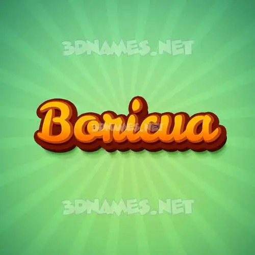boricua in Green Rays style - 3D name wallpaper boricua in Green Rays style - 3D name wallpaper