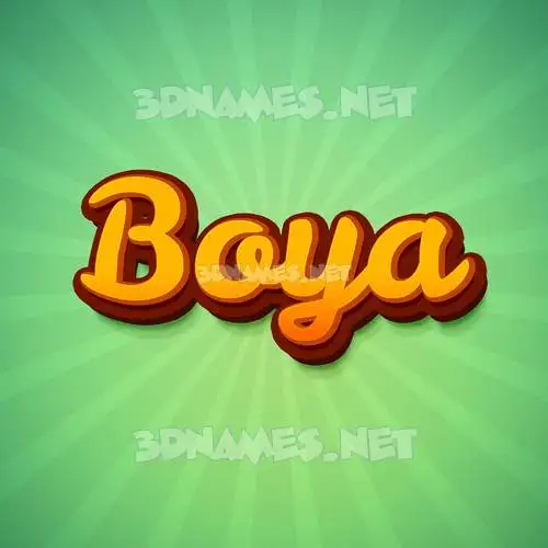 boya in Green Rays style - 3D name wallpaper boya in Green Rays style - 3D name wallpaper