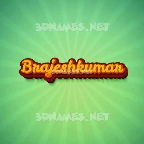 brajeshkumar in Green Rays style - 3D name wallpaper