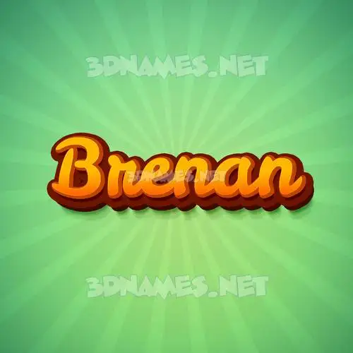 brenan in Green Rays style - 3D name wallpaper brenan in Green Rays style - 3D name wallpaper