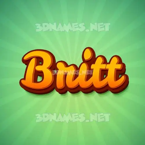 britt in Green Rays style - 3D name wallpaper britt in Green Rays style - 3D name wallpaper