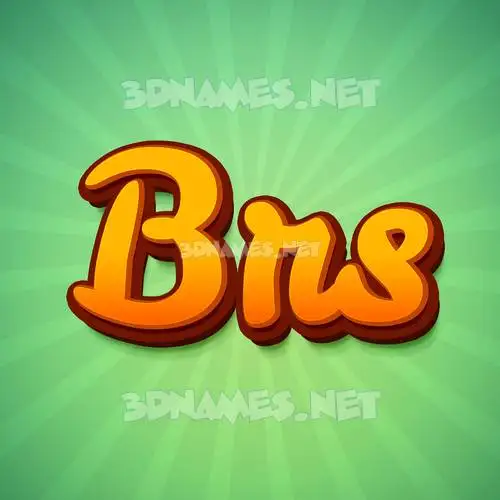 brs in Green Rays style - 3D name wallpaper brs in Green Rays style - 3D name wallpaper