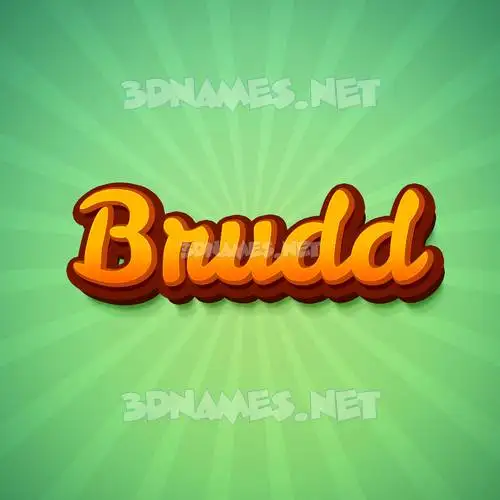 brudd in Green Rays style - 3D name wallpaper brudd in Green Rays style - 3D name wallpaper