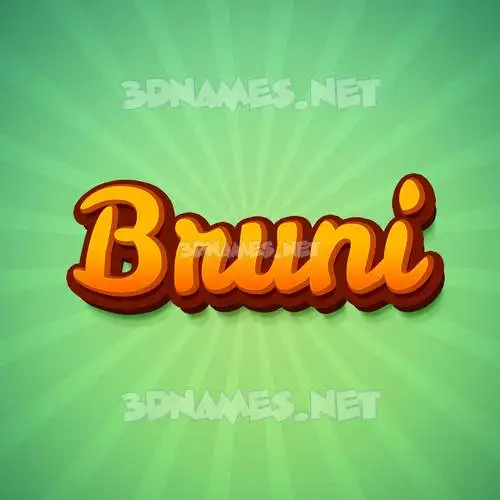 bruni in Green Rays style - 3D name wallpaper bruni in Green Rays style - 3D name wallpaper