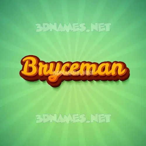 bryceman in Green Rays style - 3D name wallpaper bryceman in Green Rays style - 3D name wallpaper