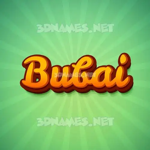 bubai in Green Rays style - 3D name wallpaper bubai in Green Rays style - 3D name wallpaper