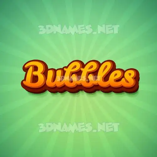 bubbles in Green Rays style - 3D name wallpaper bubbles in Green Rays style - 3D name wallpaper