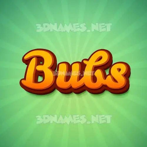 bubs in Green Rays style - 3D name wallpaper bubs in Green Rays style - 3D name wallpaper