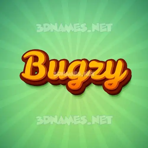 bugzy in Green Rays style - 3D name wallpaper bugzy in Green Rays style - 3D name wallpaper