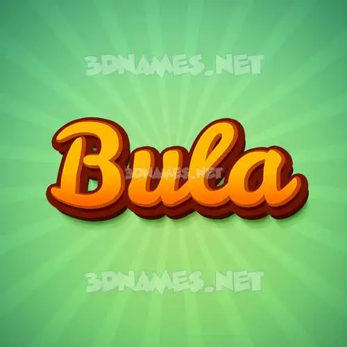 bula in Green Rays style - 3D name wallpaper bula in Green Rays style - 3D name wallpaper