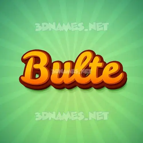 bulte in Green Rays style - 3D name wallpaper bulte in Green Rays style - 3D name wallpaper