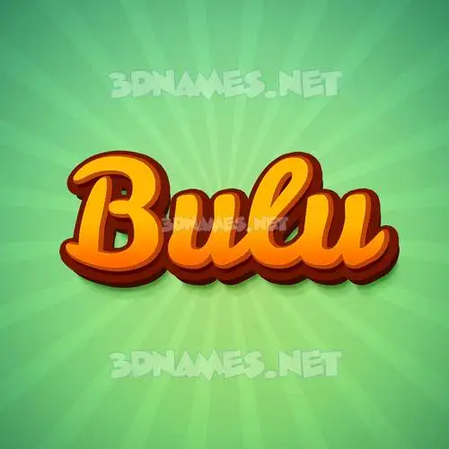 bulu in Green Rays style - 3D name wallpaper bulu in Green Rays style - 3D name wallpaper