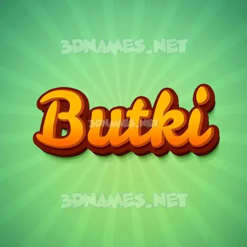 butki in Green Rays style - 3D name wallpaper butki in Green Rays style - 3D name wallpaper