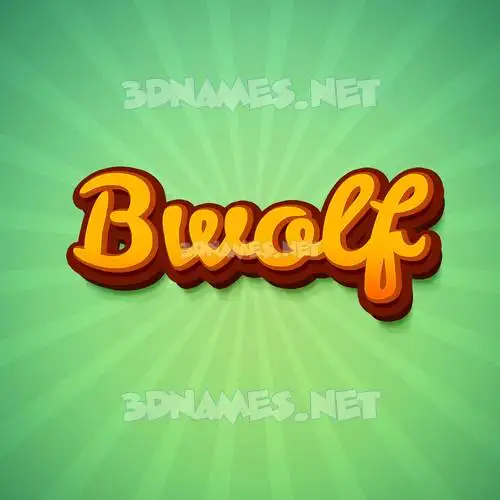 bwolf in Green Rays style - 3D name wallpaper bwolf in Green Rays style - 3D name wallpaper