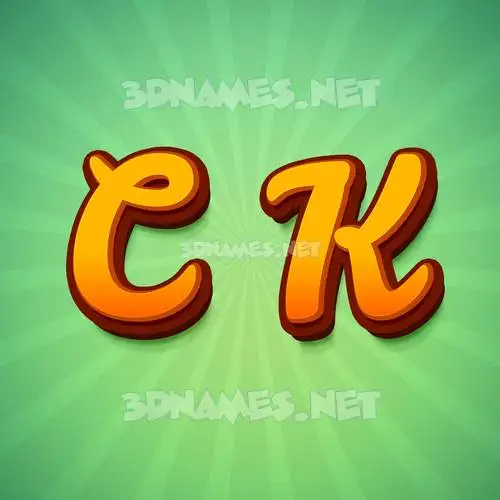 c k in Green Rays style - 3D name wallpaper c k in Green Rays style - 3D name wallpaper