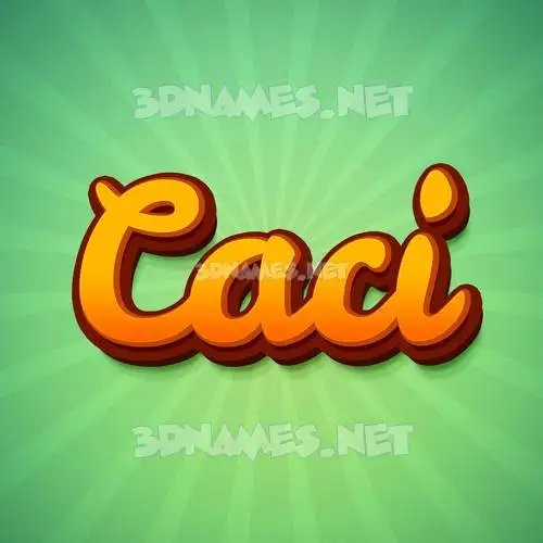 caci in Green Rays style - 3D name wallpaper caci in Green Rays style - 3D name wallpaper