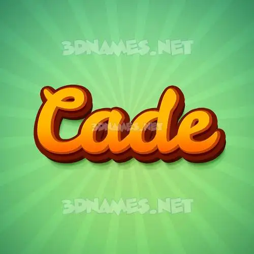 cade in Green Rays style - 3D name wallpaper cade in Green Rays style - 3D name wallpaper