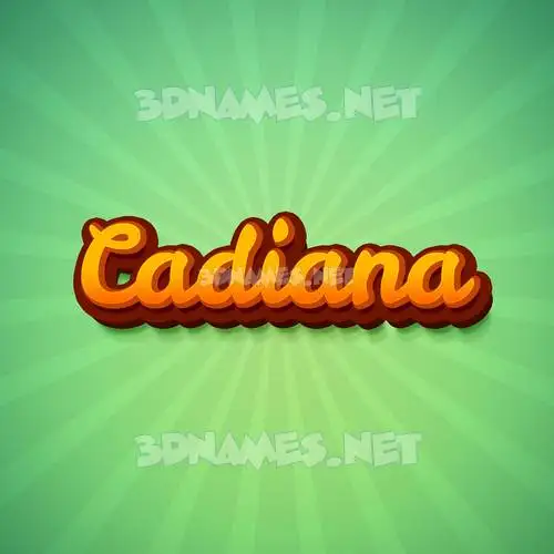 cadiana in Green Rays style - 3D name wallpaper cadiana in Green Rays style - 3D name wallpaper