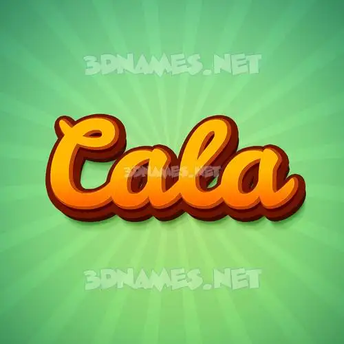 cala in Green Rays style - 3D name wallpaper cala in Green Rays style - 3D name wallpaper