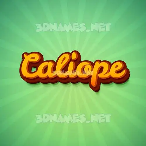 caliope in Green Rays style - 3D name wallpaper caliope in Green Rays style - 3D name wallpaper