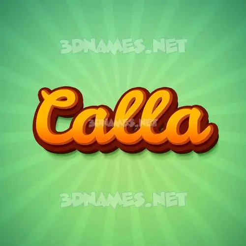 calla in Green Rays style - 3D name wallpaper calla in Green Rays style - 3D name wallpaper