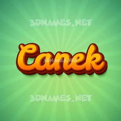 canek in Green Rays style - 3D name wallpaper